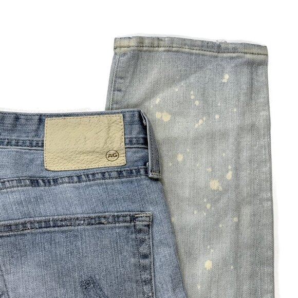 AG Adriano Goldschmied Dylan Jeans Mens 34 x 33 Slim Skinny Stretch Blue USA - Picture 12 of 12